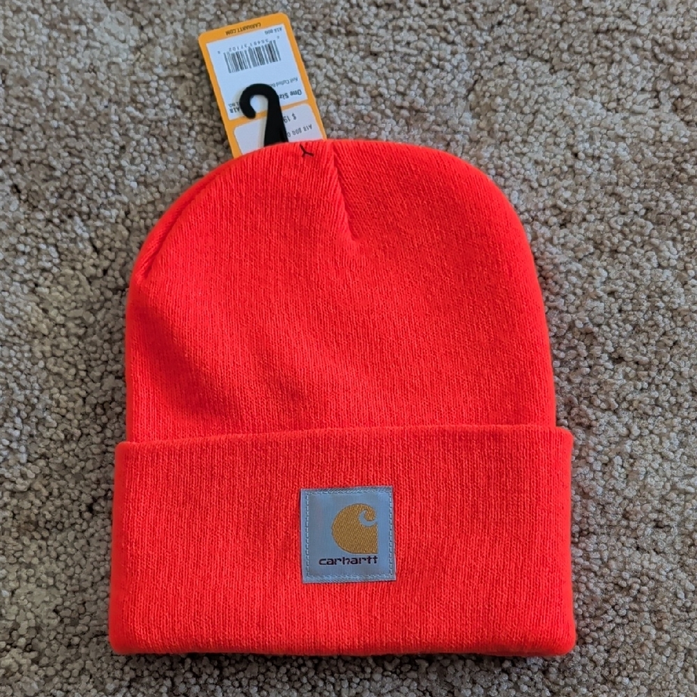 Carhartt Orange Beanie Hat